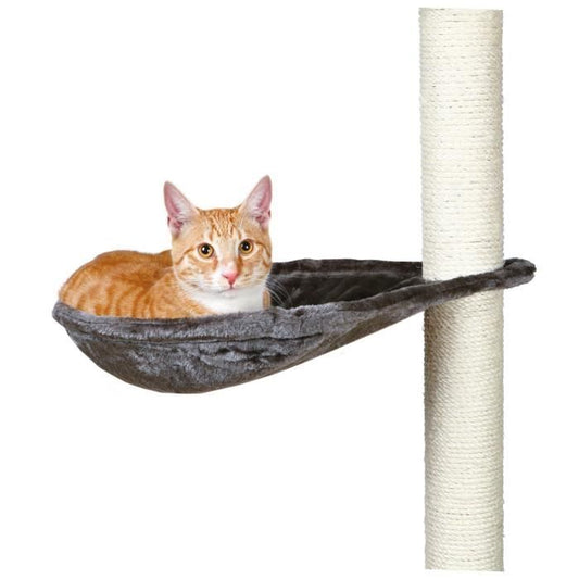 Hamac trixie - XL nest for scratch for cat -gray catinium plush Ø 40 cm