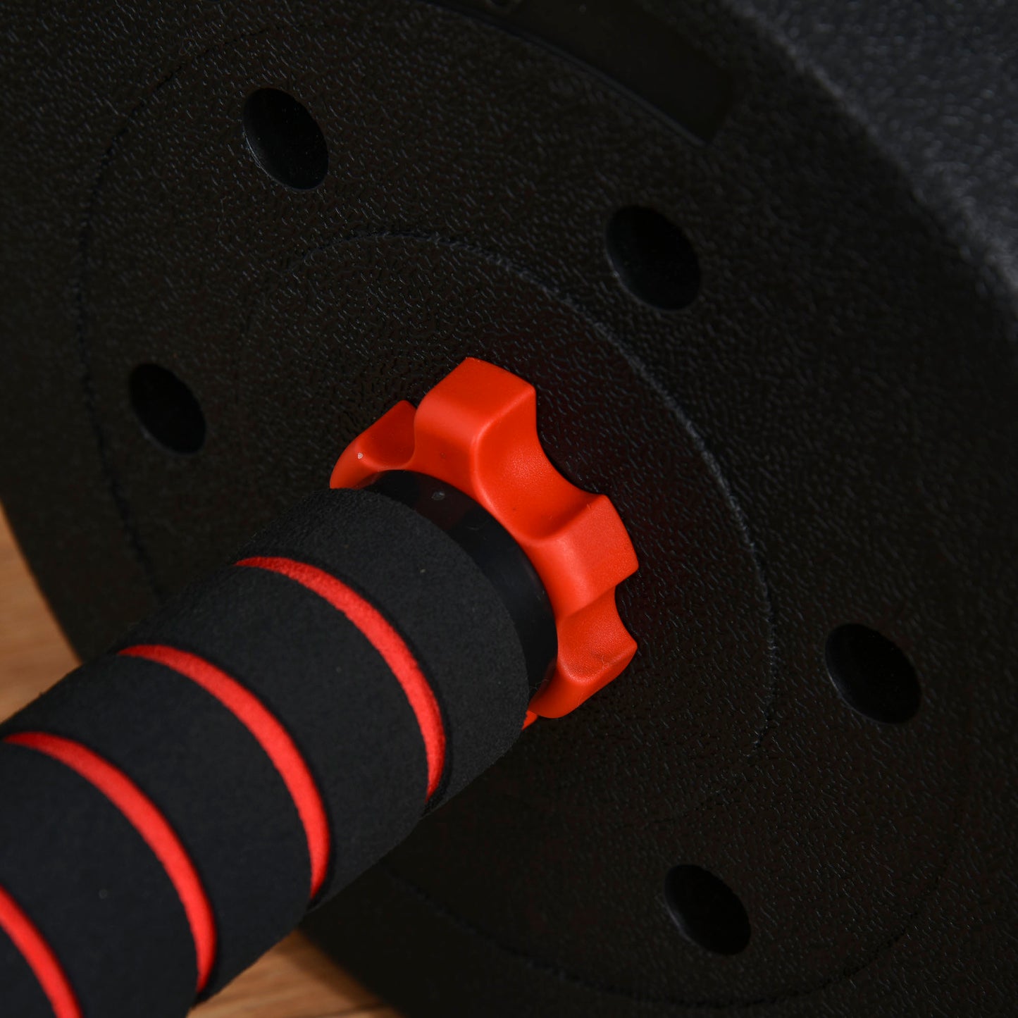 HOMCOM 2 in 1 Hanteln Set 25 kg verstellbare Kurzhantel & Langhantel professionell Dumbbell Krafttraining und Gewichtheben für Zuhause Fitness