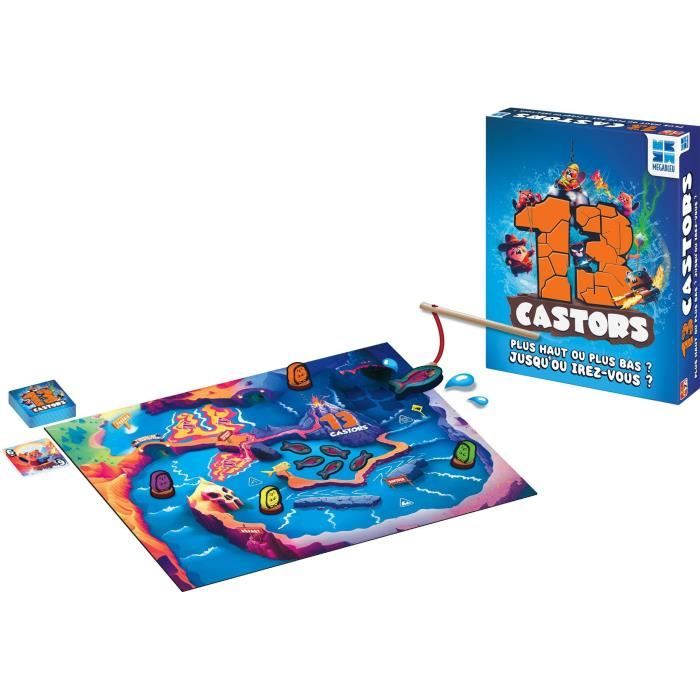 Board game - MEGABLEU - 13 Beavers - Beaver race with predictions and bonuses