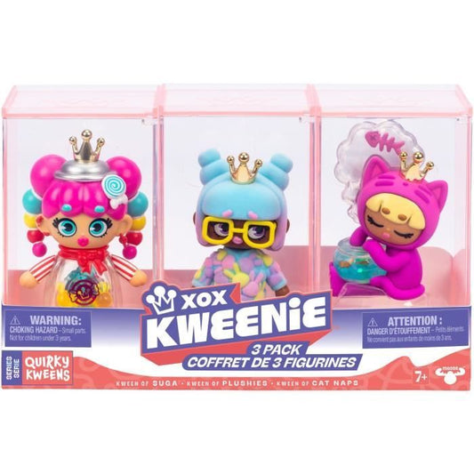Doll Pack - XOX KWEENIE - Quirky Series - 13 cm - 3 dolls included - Unique finishes