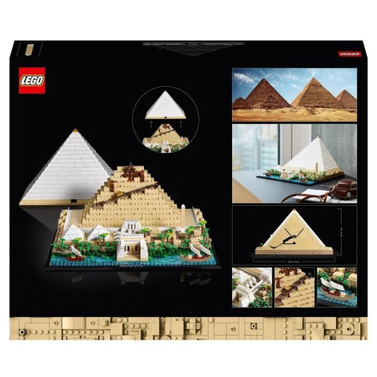 LEGO 21058 Architecture The Great Pyramid of Giza, Creative Hobby Model to Build, World Monument and Decoration