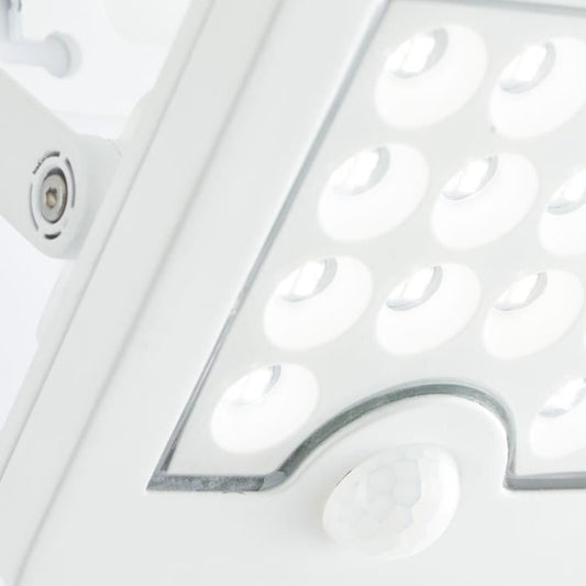 Outdoor wall light - BRILLIANT - LUTON - LED and solar - Motion detector - Plastic and metal - 4 W - White