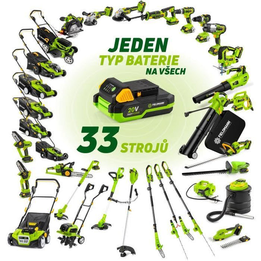 Cordless brush cutter - FIELDMANN - 20V - 30 cm cutting length - Battery and charger not included