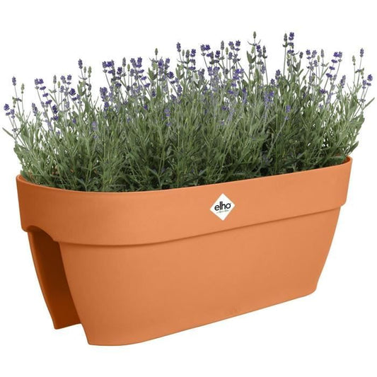 Flower pot - ELHO - Vibia Campana Flower Bridge 60 - Brown - L 26 x B 59 x H 22 cm - Balcony/Outdoor - 100% recycled