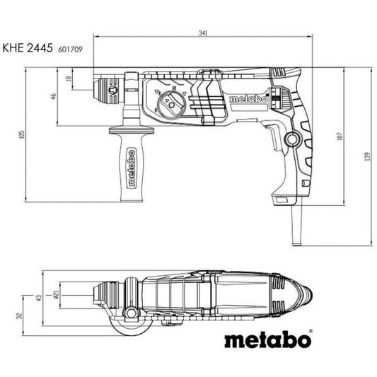 Combination hammer drill set - METABO -