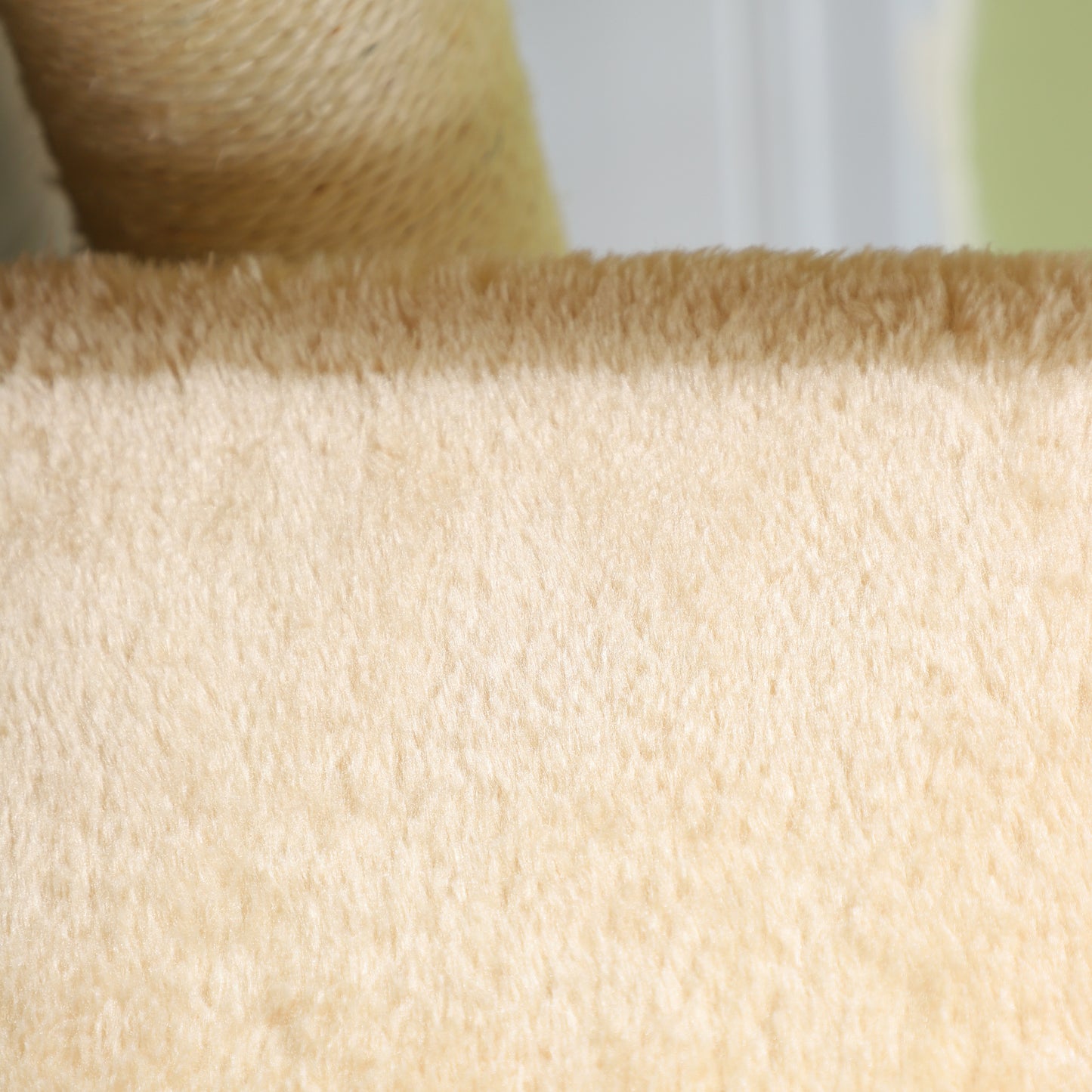 PawHut Tiertreppe Katzentreppe Hundetreppe 3 Stufen Treppe für Katze und Hunde Plüsch Creme 45 x 35 x 34 cm