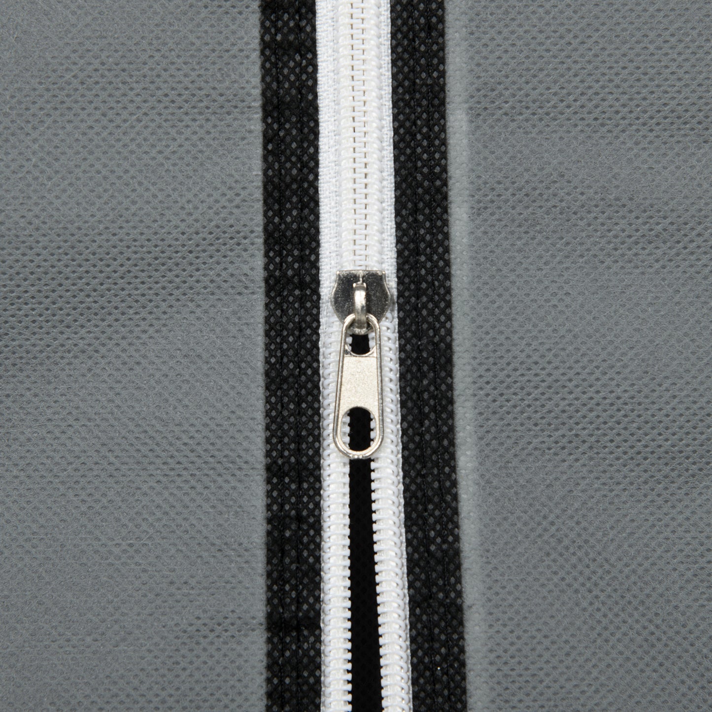 HOMCOM Stoffschrank Kleiderschrank faltbarer Schrank, 1 Kleiderstange, 6 Regalböden, 102 x 42.5 x 162.5 cm, Grau