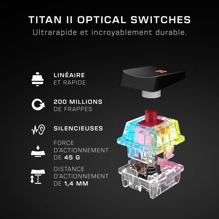 Turtle Beach Vulcan II Mini Wireless Optical Mechanical Gaming Keyboard - Black