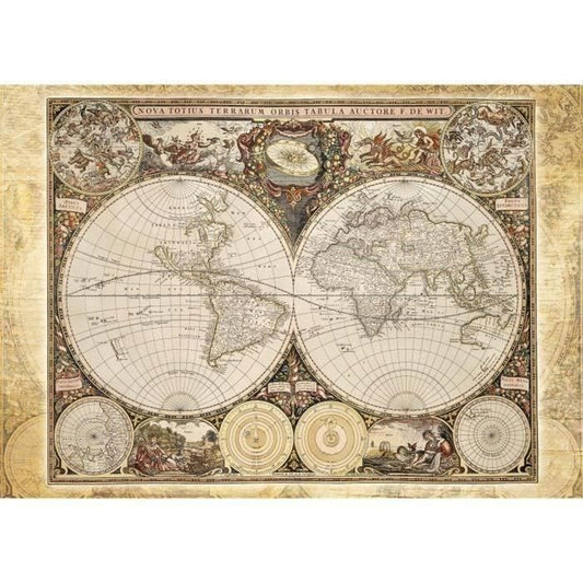 SCHMIDT SPIELE Historical World Map Adult Puzzle - 2000 Pieces