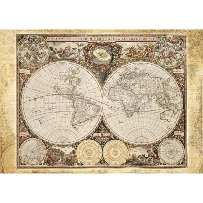 SCHMIDT SPIELE Historical World Map Adult Puzzle - 2000 Pieces
