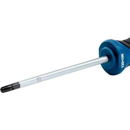 Screwdriver - Brand - TX 25x100 - Torx tip - S2 tool steel shank - Ease of use