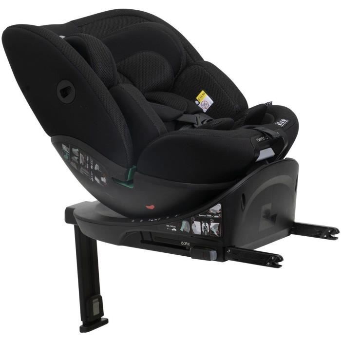 Car seat - CHICCO - EVERONE - Group 0/1/2/3 - I-Size - Swivel - Reclining - Reducer - Black