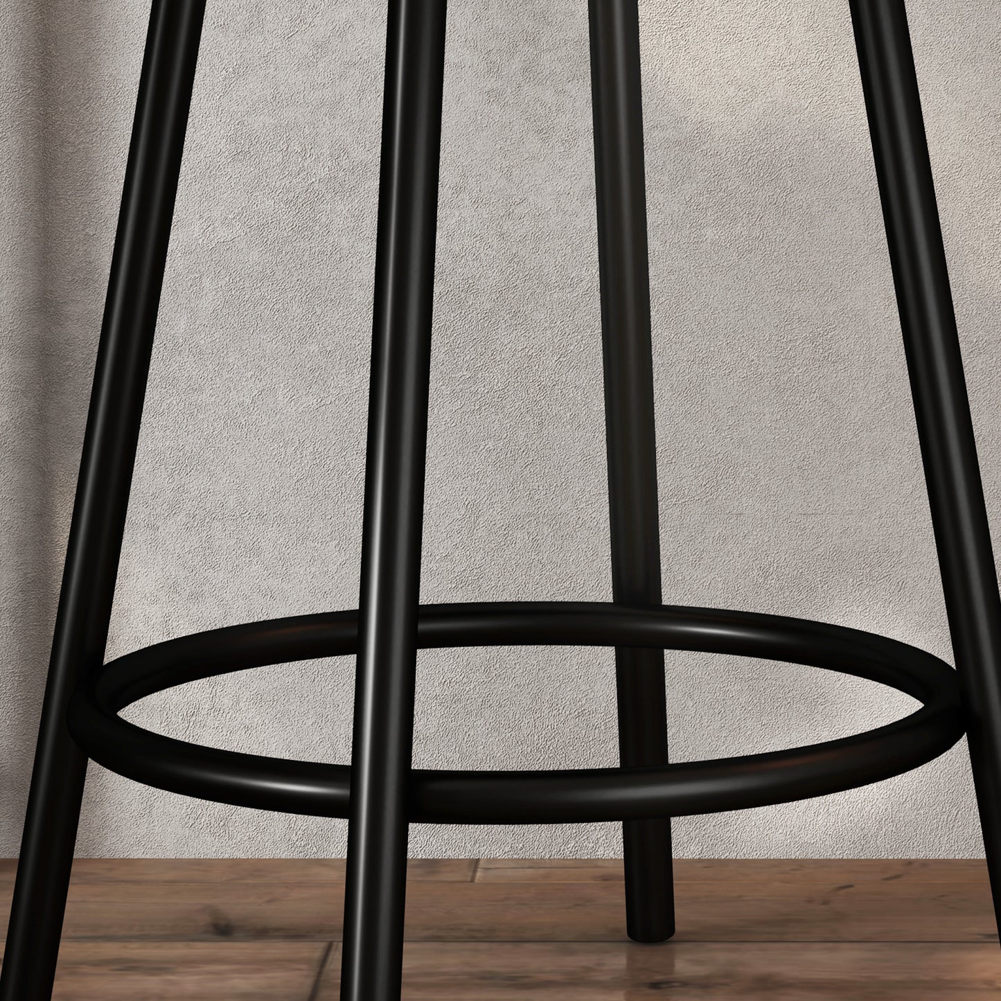 HOMCOM 3-teiliges Ess-Set mit Bartisch und 2 Stühlen, Kleines Küchenset mit seitlichen Regalen, MDF, Metall, Schwarz