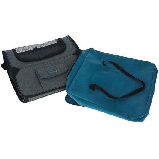 Car bag - KERBL - Vacation - Grey/blue - 44x35x30 cm