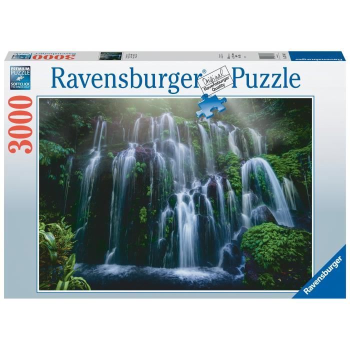 3000 piece puzzle - Ravensburger - Waterfalls, Bali - Landscape and nature - Adult - 2 year guarantee