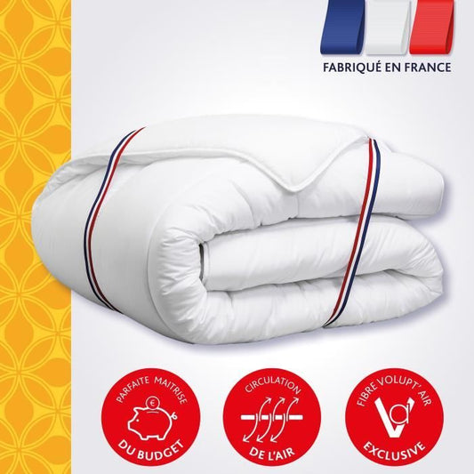 DODO Temperate Duvet - L'ESSENTIELLE - 220x240cm - 100% Polyester VOLUPT'AIR 250gr/m²