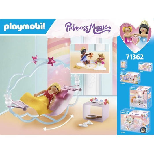 PLAYMOBIL 71362 Princess Room - Princess Magic - Includes two princesses and two rocking beds - Ages 4 and up