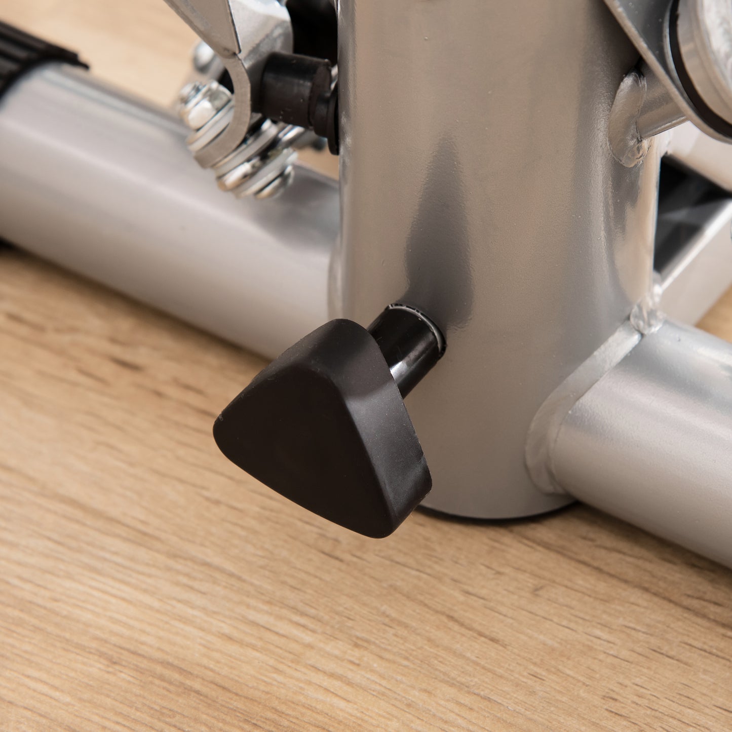 HOMCOM Stepper Heimtrainer für Zuhause mit LCD-Bildschirm einstellbare Geschwindigkeit Metall ABS 55 x 53 x 118-128 cm