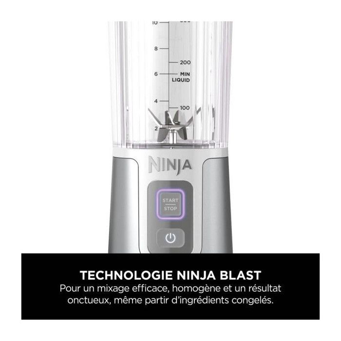 Ninja Blast Portable Blender - BC151EUWH - 530 ml bowl - 2h battery life - cordless - BPA free - white