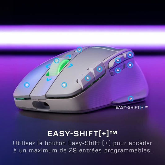 Wireless Gaming Mouse - TURTLE BEACH - Kone XP Air - With Charging Station - White