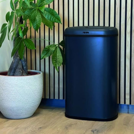 Automatic kitchen bin - LOGAN - KITCHEN MOVE - 58 L - Matt grey stainless steel with rim