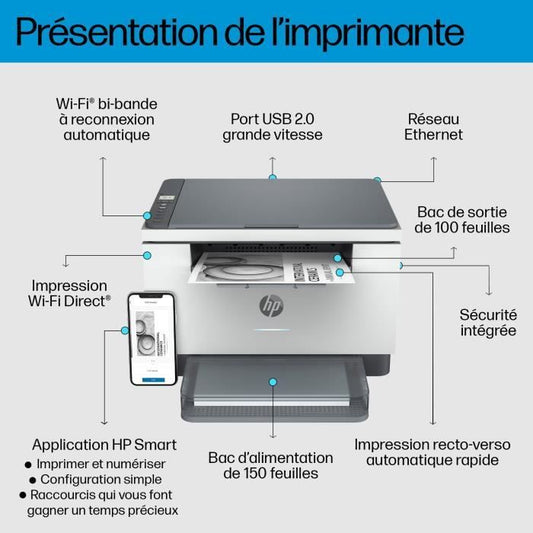 HP Laserjet M234dw Black and White Laser Multifunction Printer