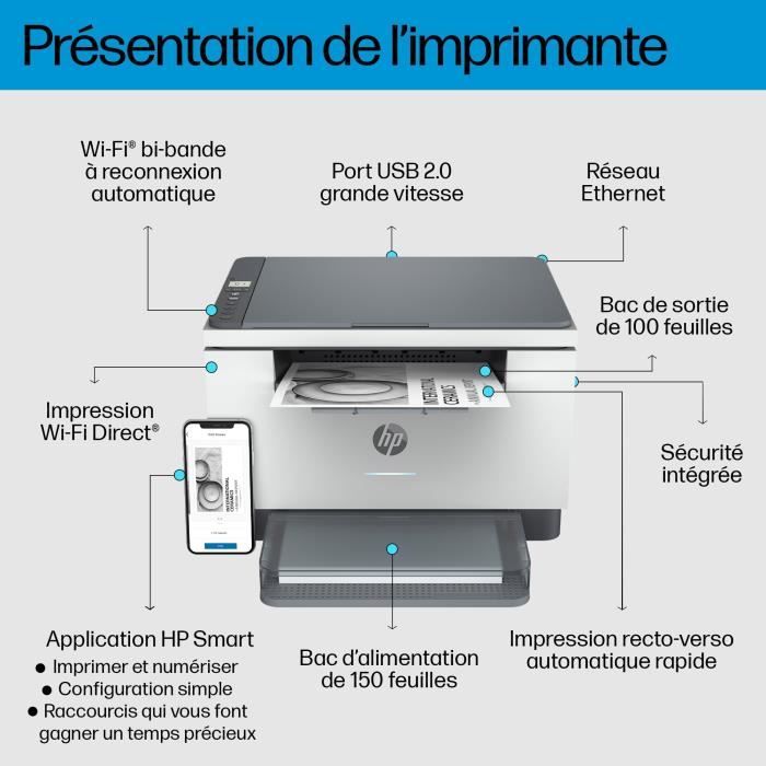 HP Laserjet M234dw Black and White Laser Multifunction Printer