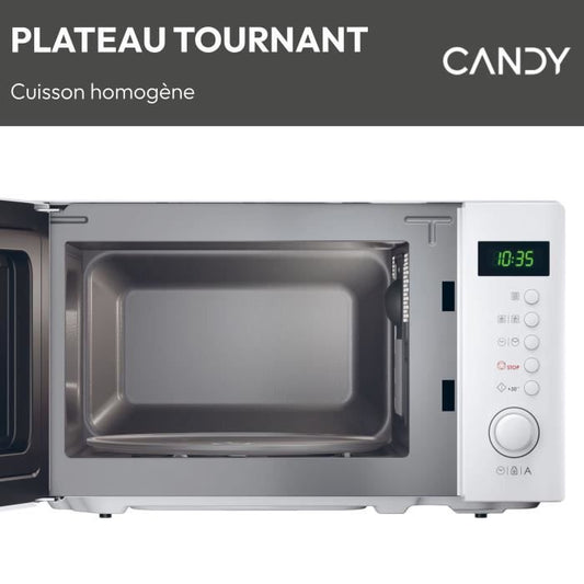 CMWA20SDLW Mono CANDY Idea microwave - 20L - MO: 700W - Digital UI - 8 automatic programs - White