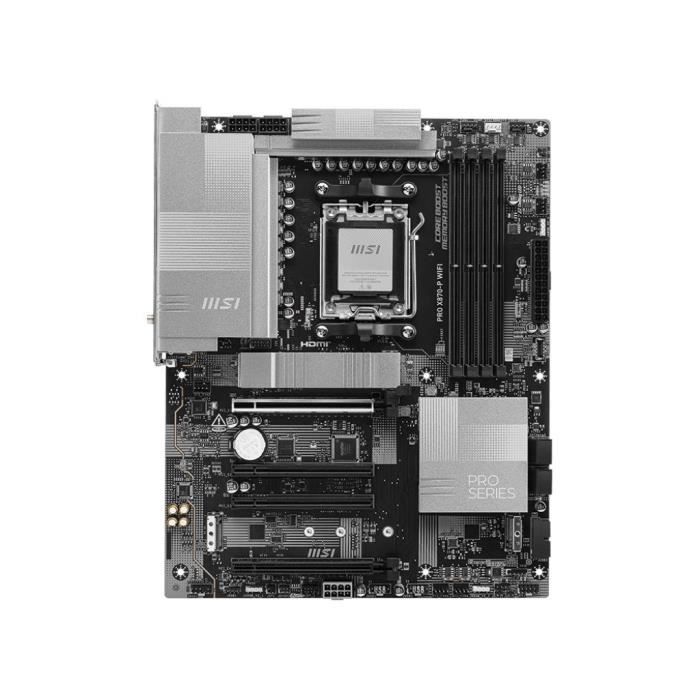 Motherboard - MSI - PRO X870-P WIFI - Wi-Fi 7, PCIe Gen5, EZ M.2 Shield Frozr II, silver
