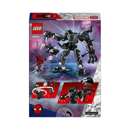 LEGO 76276 Marvel Venom's Robot Armor vs. Miles Morales, Building Toy with Minifigures