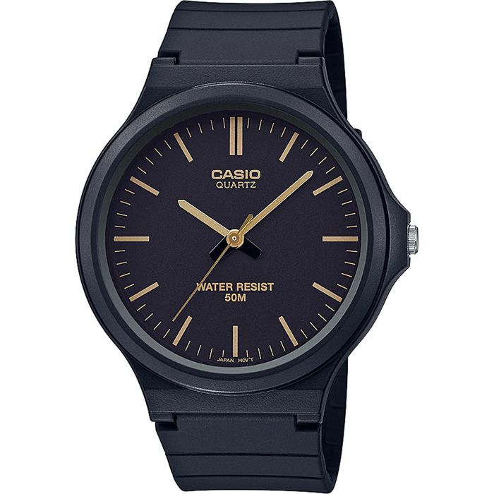 Watch - CASIO - MW-240-1E2VEF - Black - Resin - 5 bar water resistance