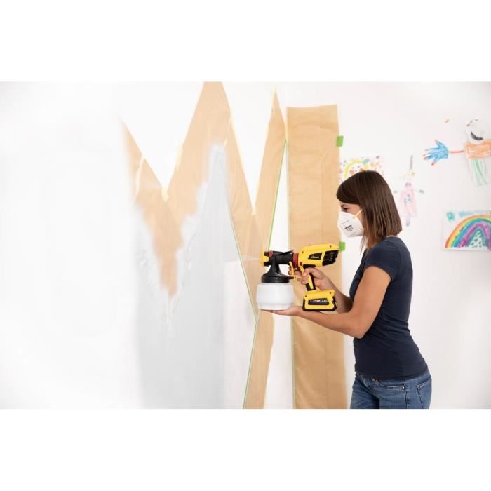 Paint gun - WAGNER - Universal Sprayer W600 Flexio 18V - continuously adjustable, 0-500 ml/min - 2 cups and nozzles