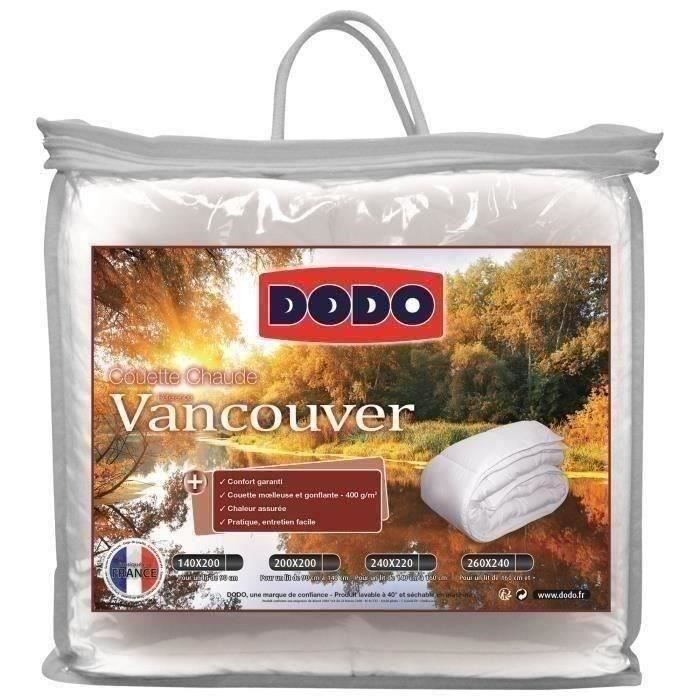 Vancouver hot duvet - 240 x 260 cm - 400gr/m² - White - Dodo