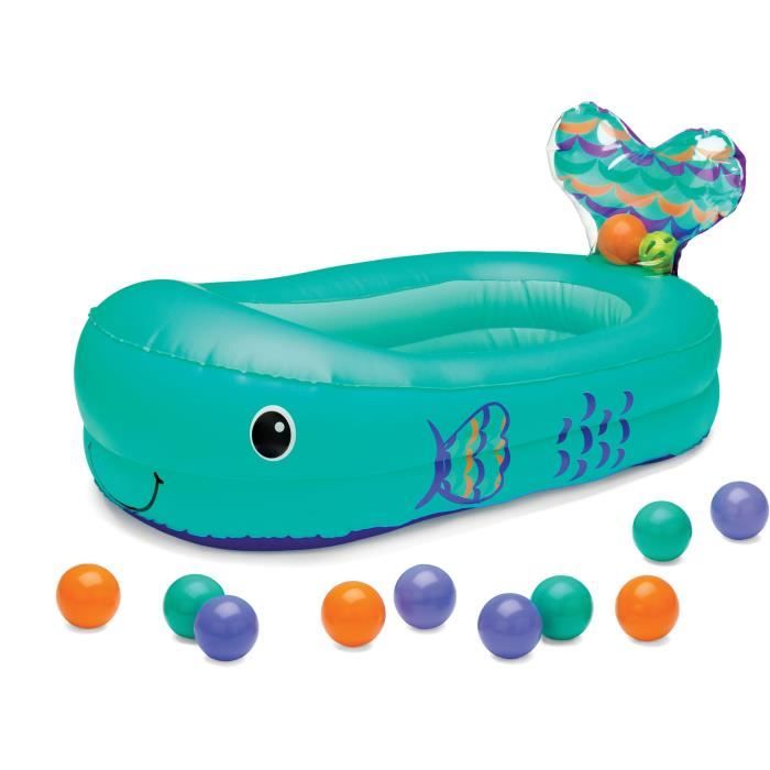 Infantino whale inflatable bathtub - Integrated playing balls and thermal - 76 x 45 cm