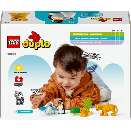 LEGO DUPLO My Town 10442 Wild Animal Families: Penguins and Lions - Educational Games