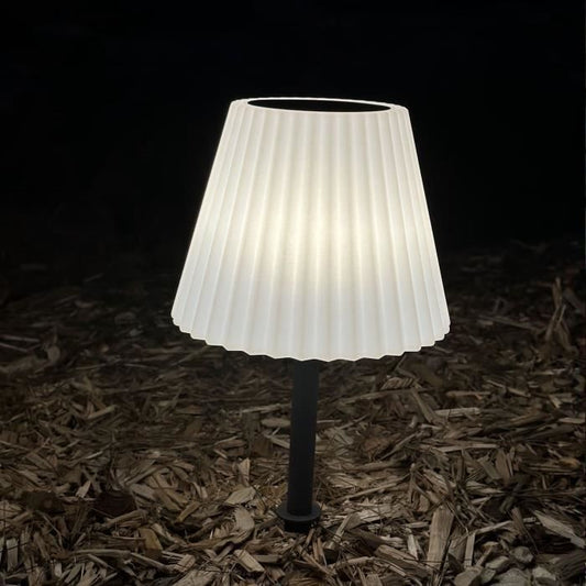 2 in 1 solar table lamp to plant or place - LUMISKY - BOUFFANT - H62 cm - Dimmable white LED