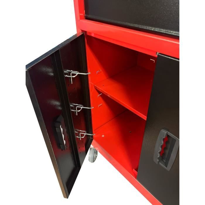 DOMAC Workshop assistant 7 metal drawers with empty storage bin