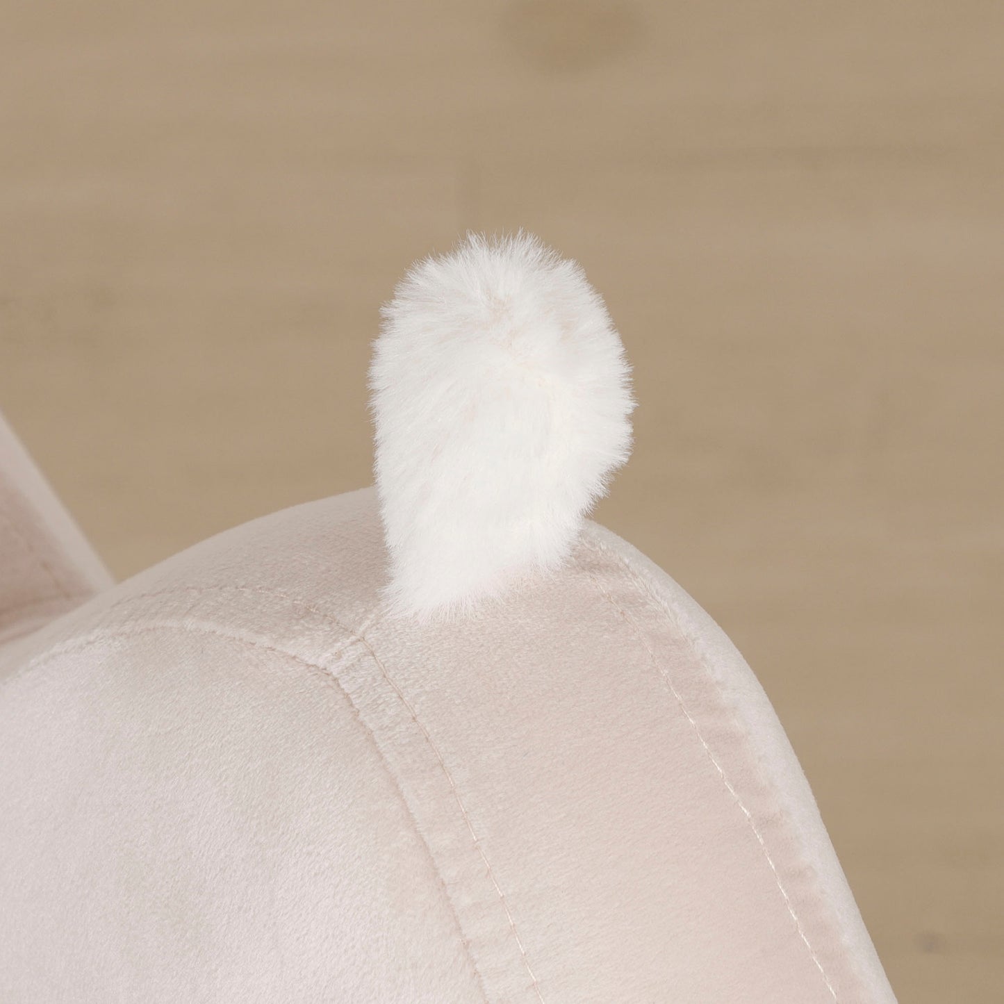 HOMCOM Kindersessel für Kinder 3-5 Jahre, weicher Stoffbezug, Rahmen aus Eukalyptusholz, 50 x 42 x 58cm, hellrosa