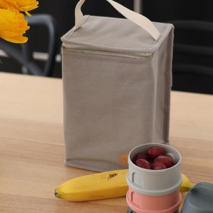 BEABA, Baby meal pouch, insulated, pearl gray