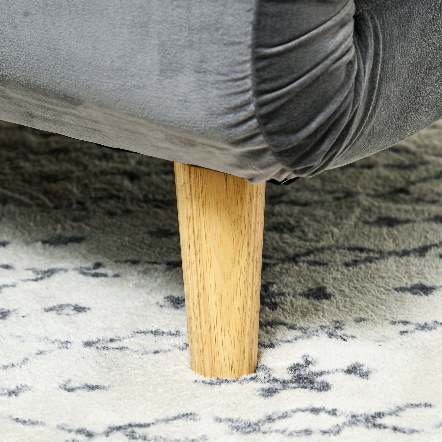 HOMCOM 2-in-1 Sessel, Relaxsessel, Gästebett, bis 150 kg, 72 cm x 78 cm x 79 cm, Grau