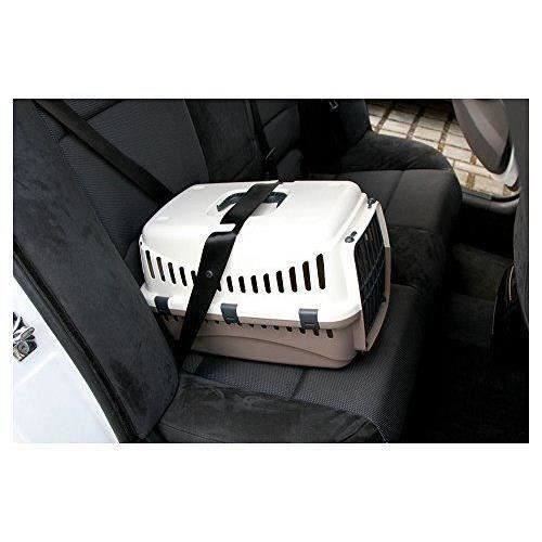 Expedion transport box - cream/burgundy 48x32x32cm