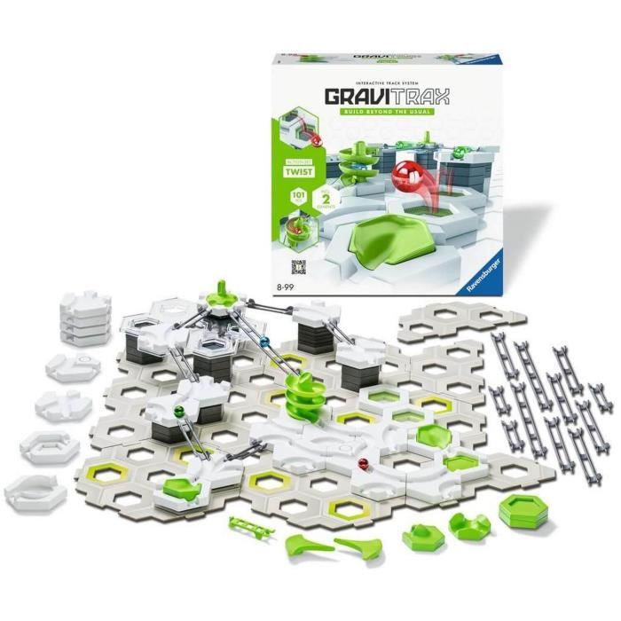 Gravitrax Starter Set Twist 101 pieces, Marble Run, Creative Construction Game, Ages 8 and up, 22576, Ravensburger