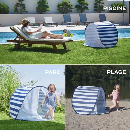 Babymoov Anti-UV Tent SPF 50+ Mariniere - Integrated mosquito net