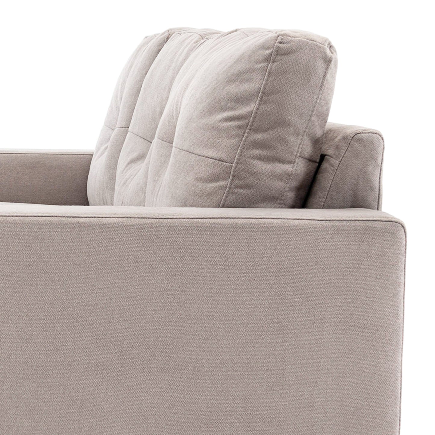 HOMCOM 3-Sitzer-Ecksofa, Leinenoptik, Wendbare Chaiselongue, 193x136x85 cm, Hellgrau