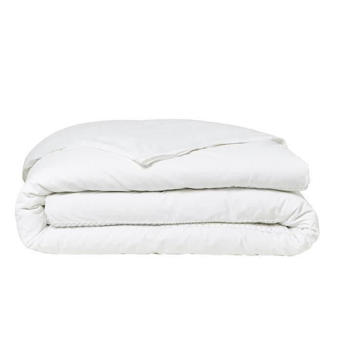 TODAY PRESTIGE TODAY Bed Parliament - 220 x 240 cm - 2 people - 100% percale macramé finish - chalk