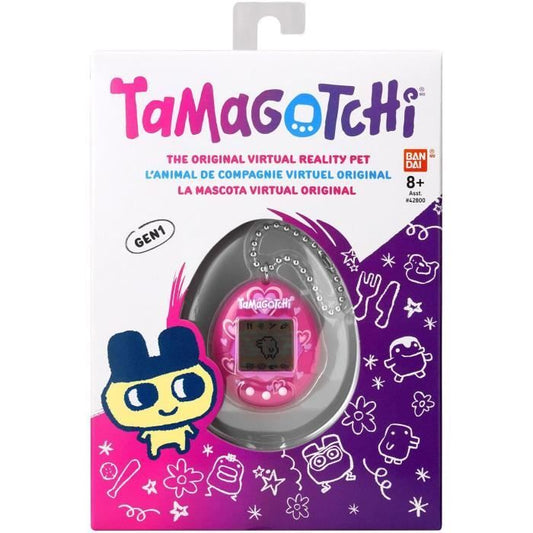 BANDAI - Tamagotchi - Original Tamagotchi - Lots of love - virtual electronic animal with color screen, 3 buttons and games - 42975