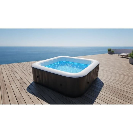 SUN SPA Square inflatable inflatable spa - 6 people - 1, 85 x H 0, 65 m
