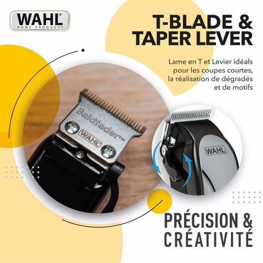 WAHL 20107.0460 Baldfader hair clipper - Corded trimmer - Taper function - Auto sharpening - 45mm blade width