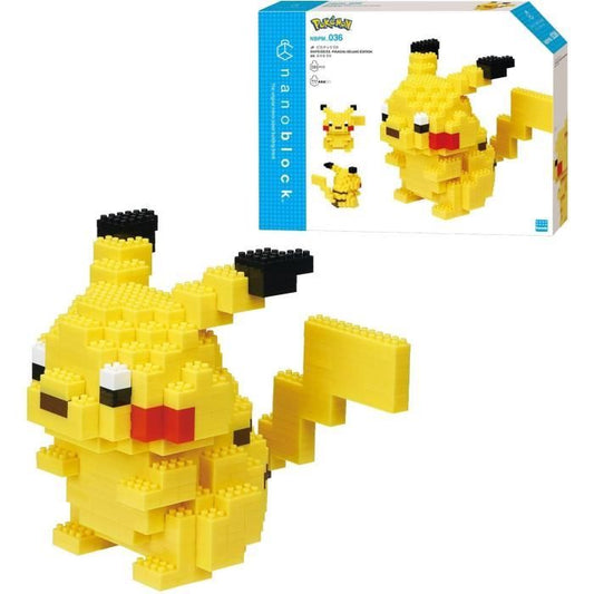 Brick-built figure - BANDAI - NANOBLOCK - Pokémon - Pikachu Deluxe