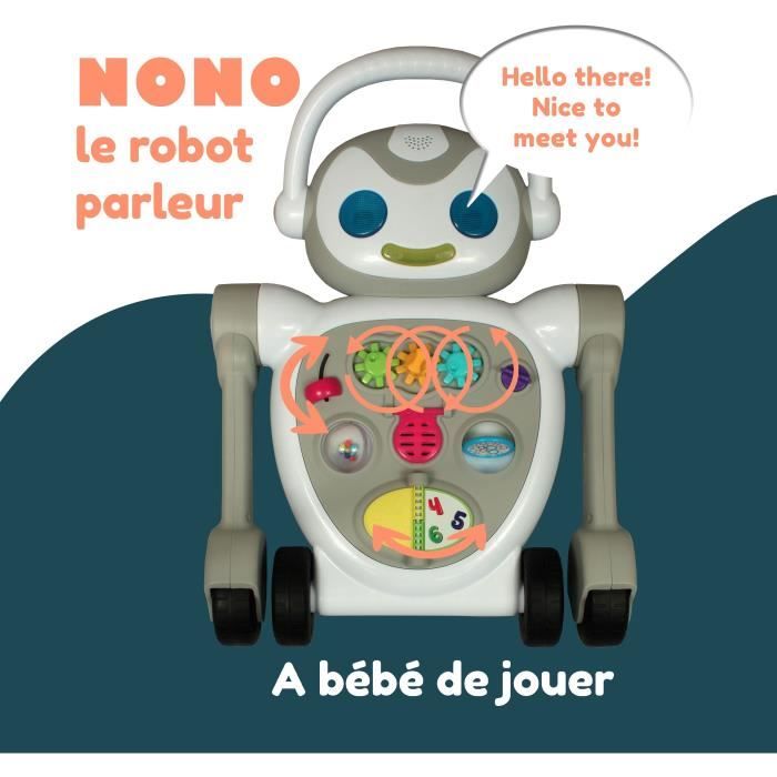 Baby Walker - BAMBISOL - Nono the Robot - From 10 to 36 months - Talking - Musical - Interactive electronic games - White